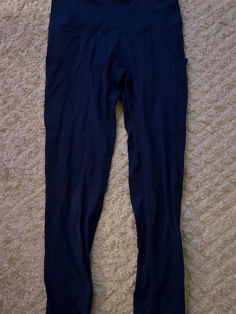 womens Navy Performance Leggings